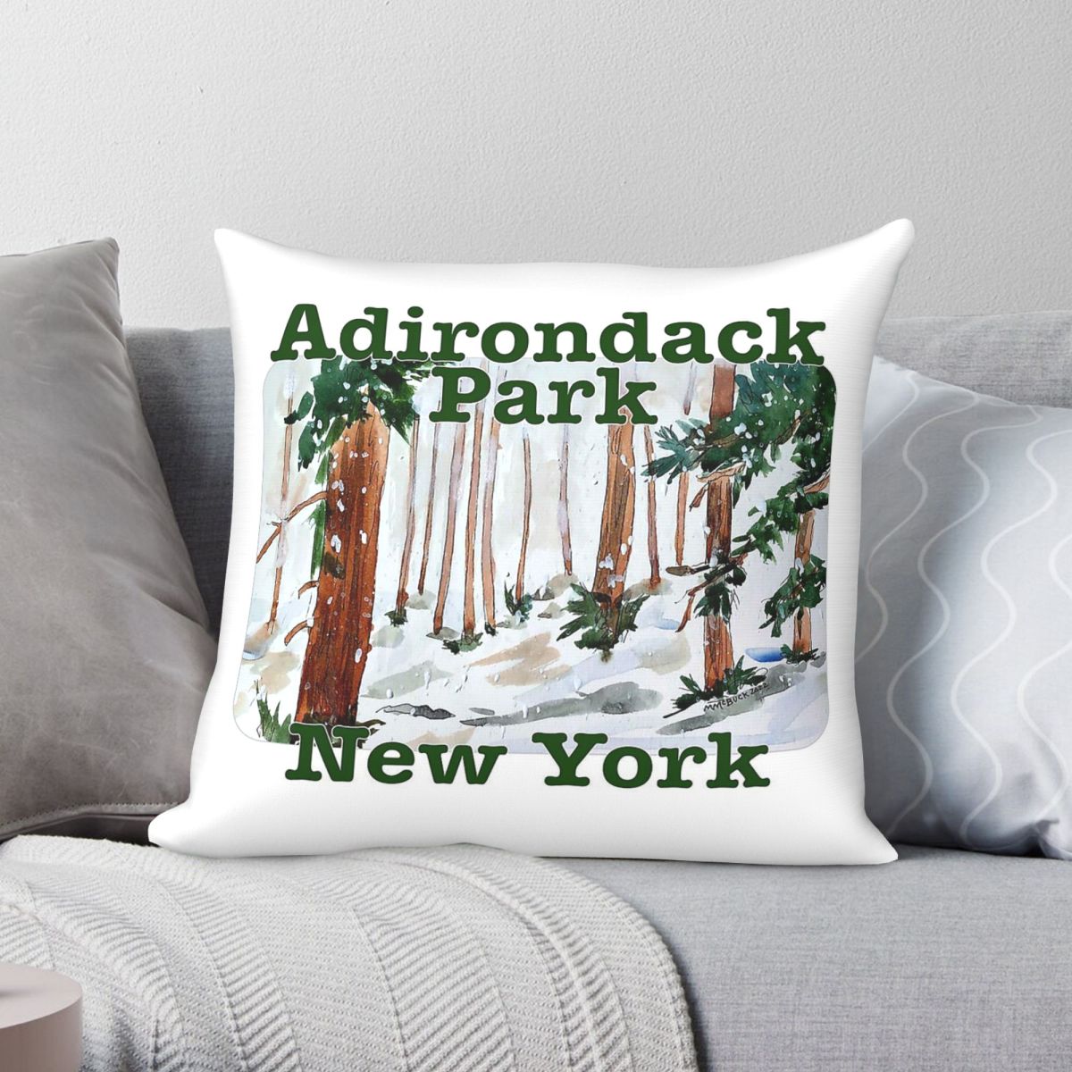 Home Decor New York - Наволочка Adirondack Park New York, полиэстер,