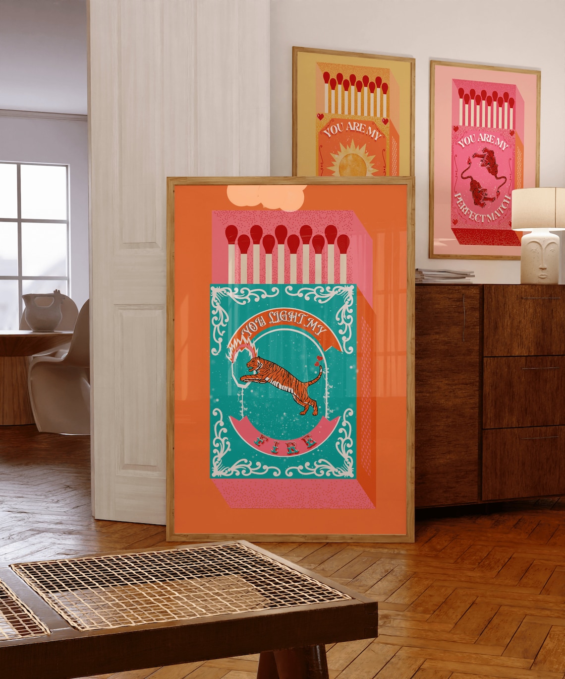 Home Decor Nepal - You Light My Fire Orange Matchbox