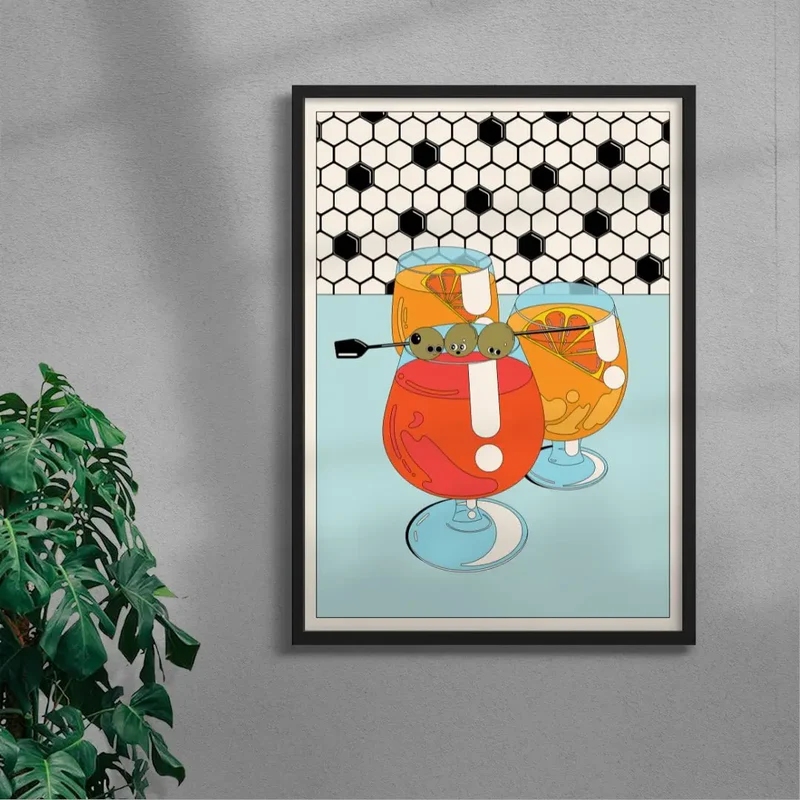 Home Decor Japanese - Современная японская картина в клетку для