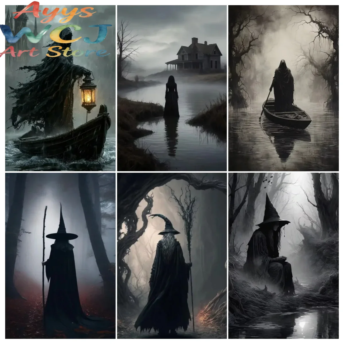 Home Decor Nepal - Постеры в стиле Dark Academia: Ведьма