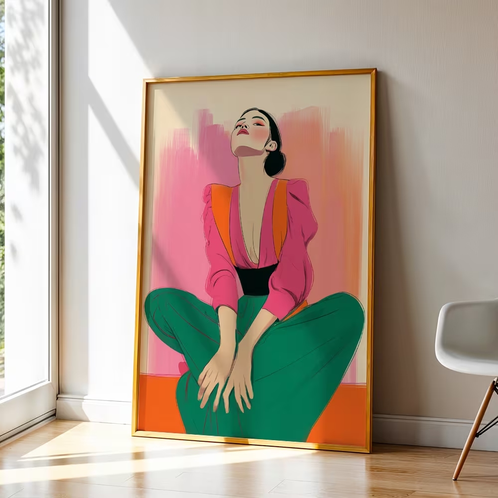 Home Decor Nepal - Современный, ретро-постмодернистский феминистский настенный художественный принт,