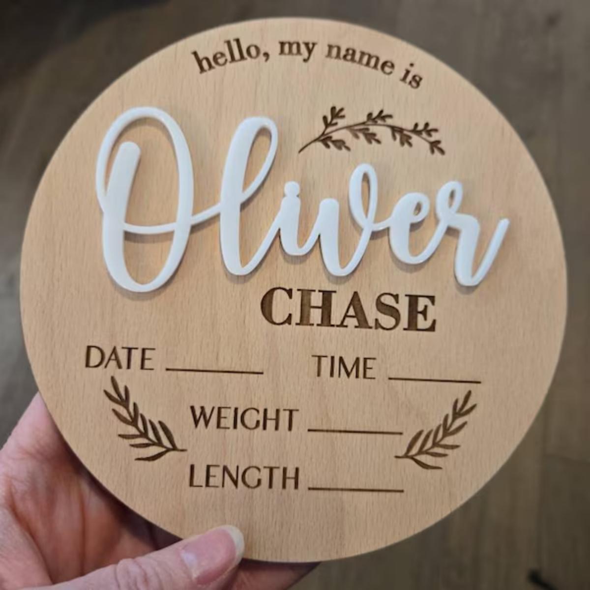 Home Decor Inspo - 1 шт. Деревянная табличка с именем