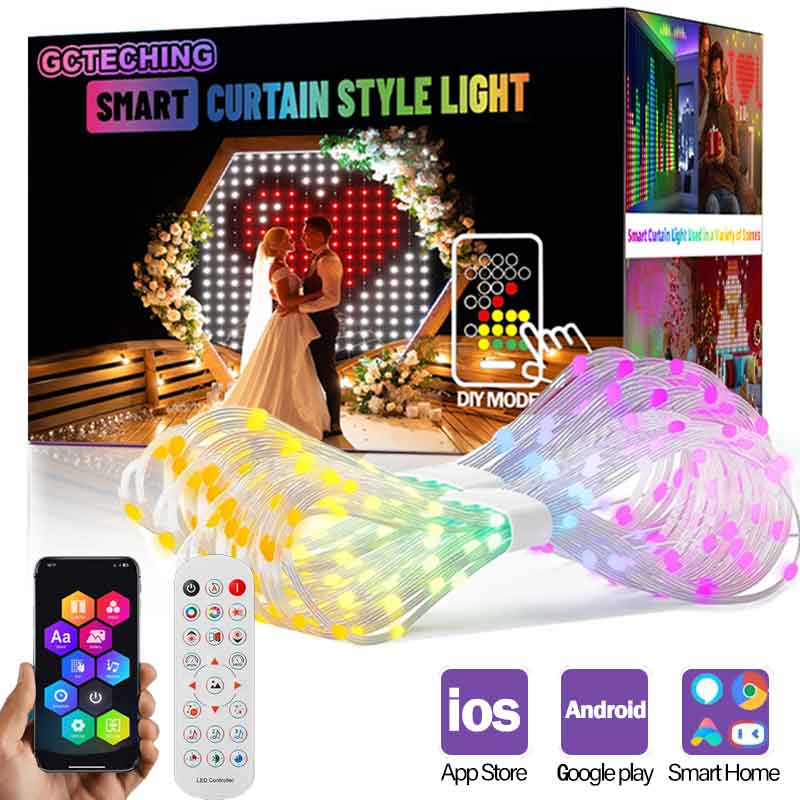 Home Decor App Free - GCTECHING Рождественские светодиодные умные занавески, приложение