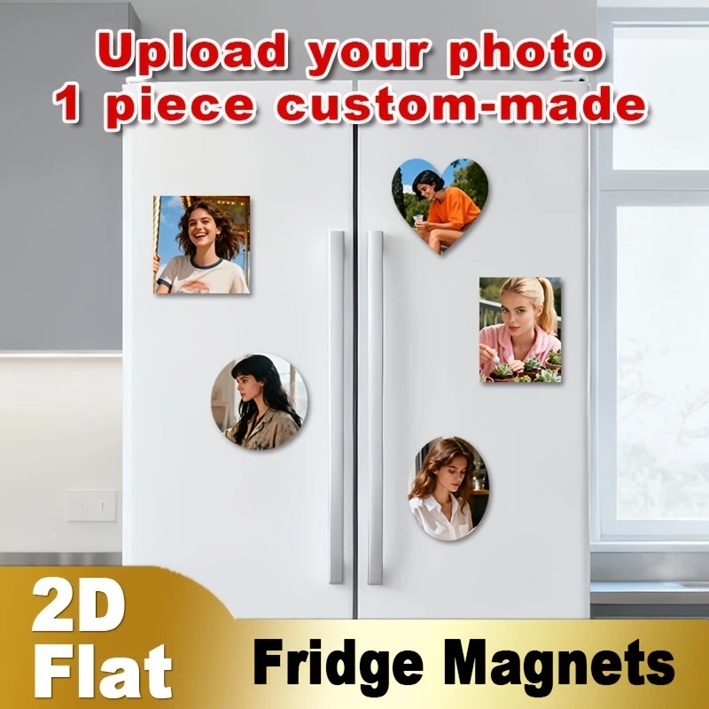 Home Christmas Decor - Магнит на холодильник с индивидуальной фотографией