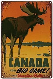 Home Decor Canada - Металлическая жестяная табличка, декор для путешествий