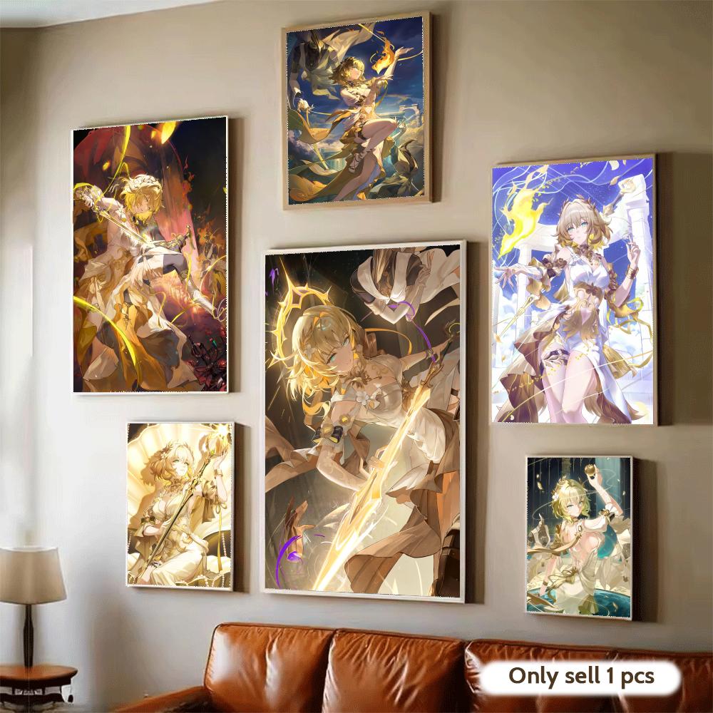 Home Decor Living Room Ideas - Постер Aglaea Anime Honkai Star Rail,