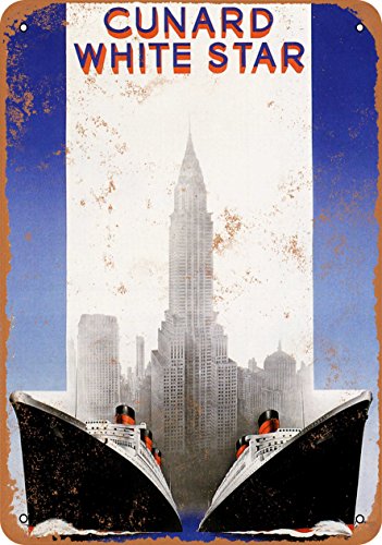 Home Decor New York - Металлическая табличка - 1947 год, Cunard