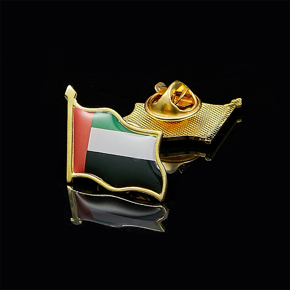 Home Decor Uae - Брошь в виде флага ОАЭ металлическая