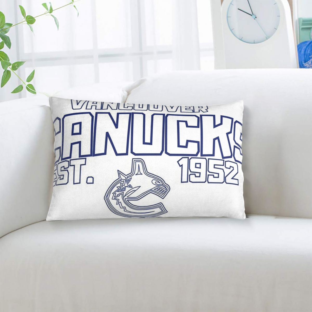 Home Decor Vancouver - Прямоугольная наволочка для подушки Vancouver Canucks