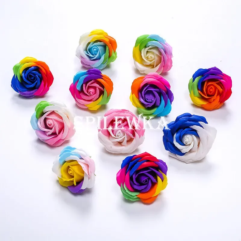 Home Christmas Decor - Spilewka 6X7 см красочные розы искусственный