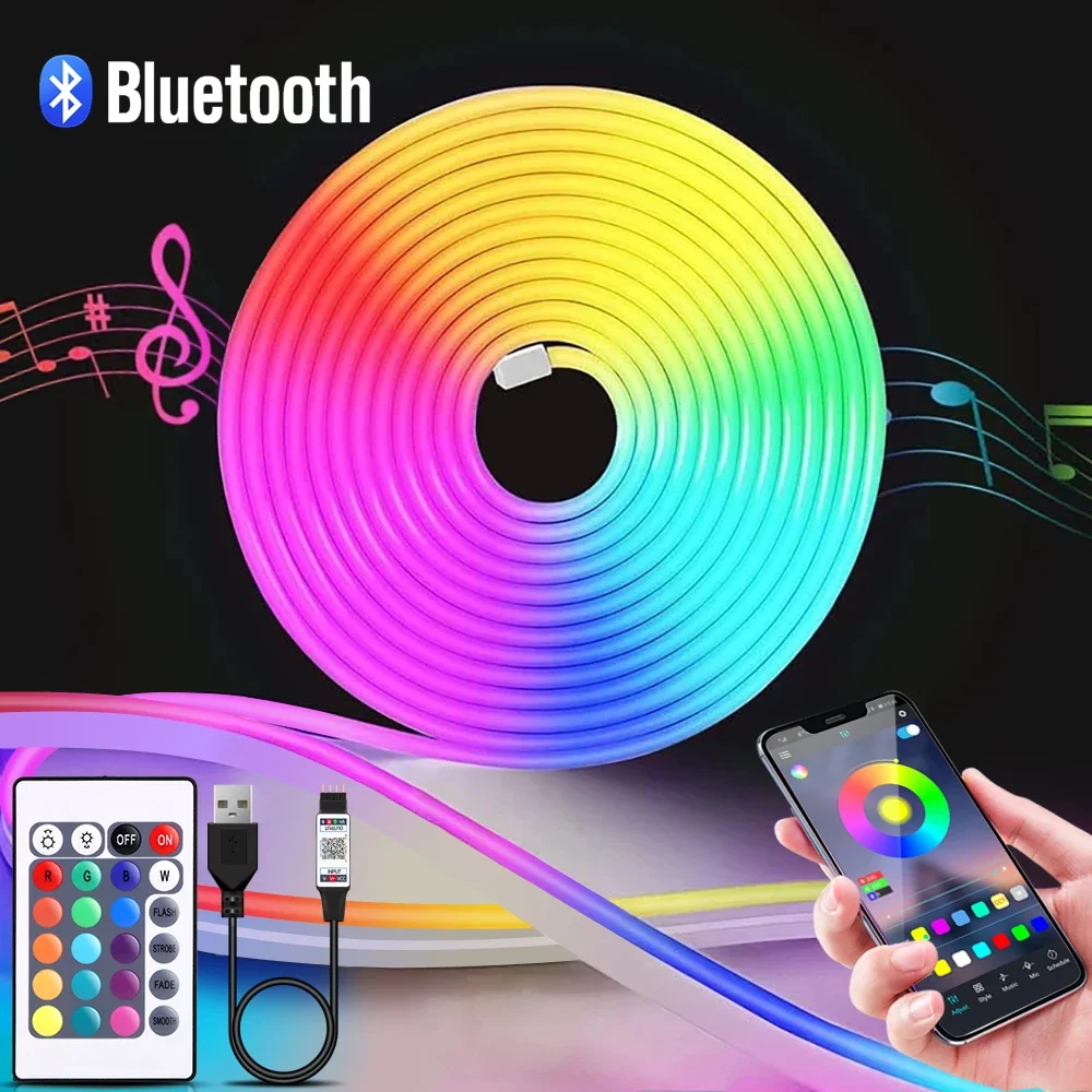Home Decor App Free - 1-5 м RGB светодиодный неоновый светильник