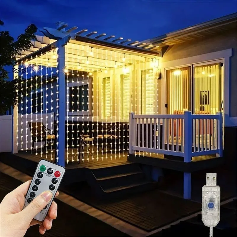 Светодиодная USB-Гирлянда-зана – обзор и цена String Curtain Light