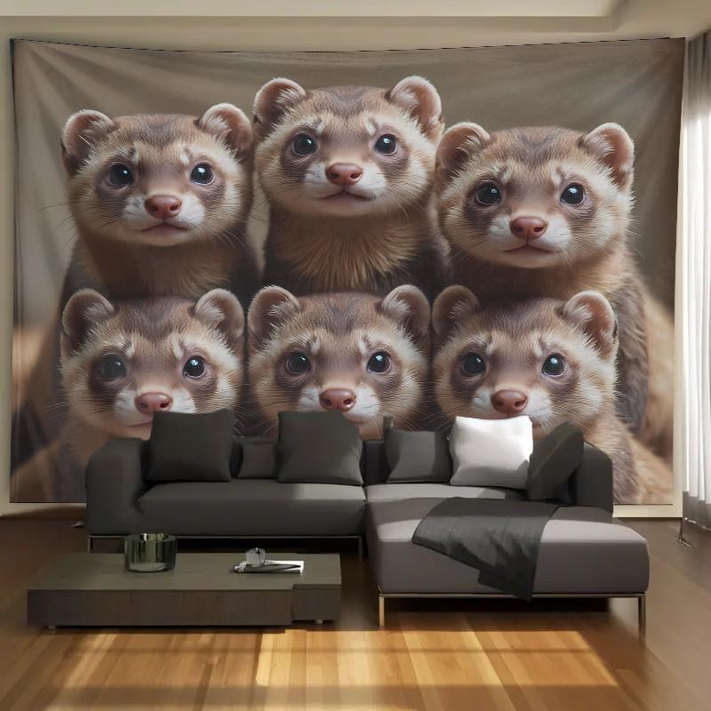 Гобелен с милой группой хорько – обзор и цена Home Decor Living Room Ideas