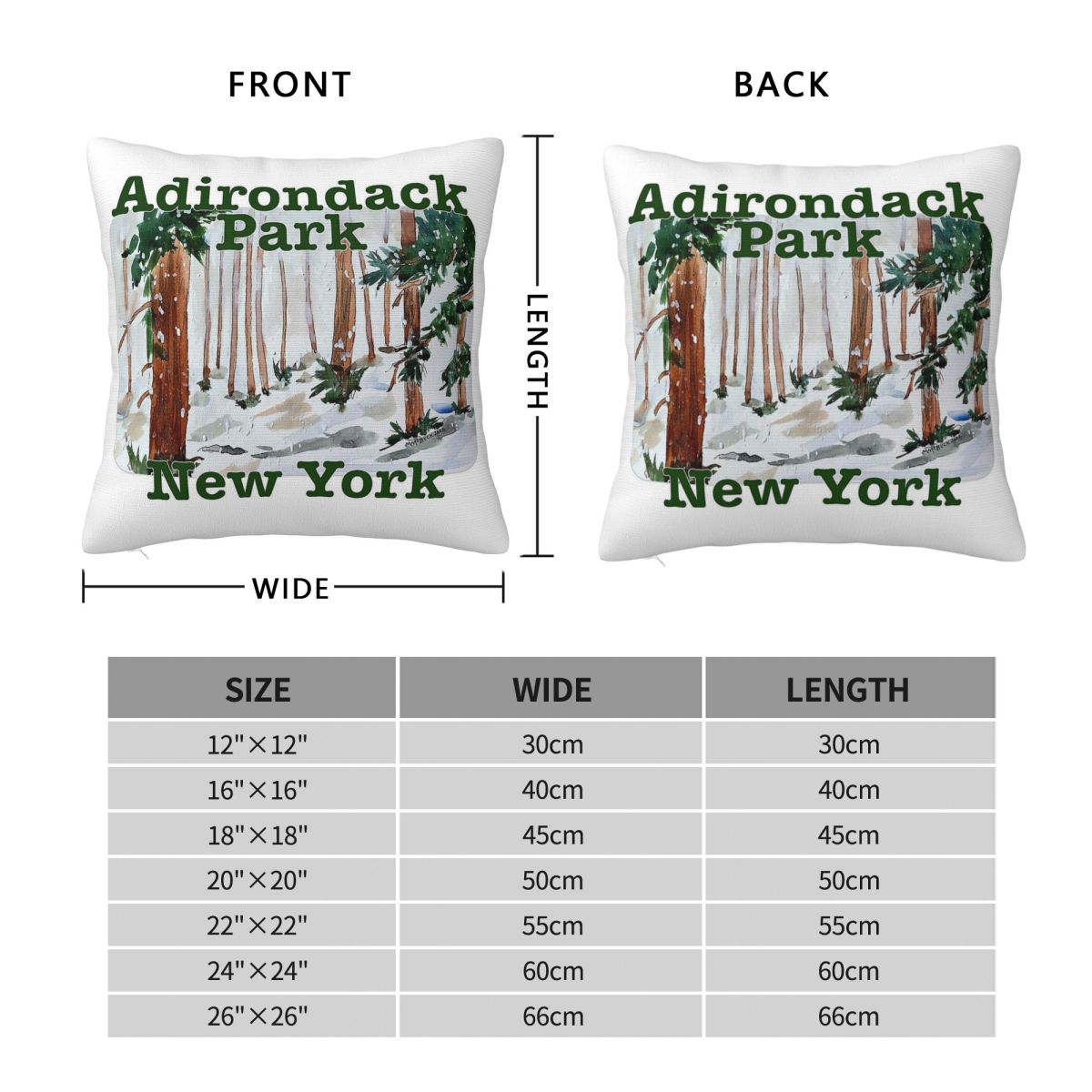 Наволочка Adirondack Park New  – обзор и цена Home Decor New York