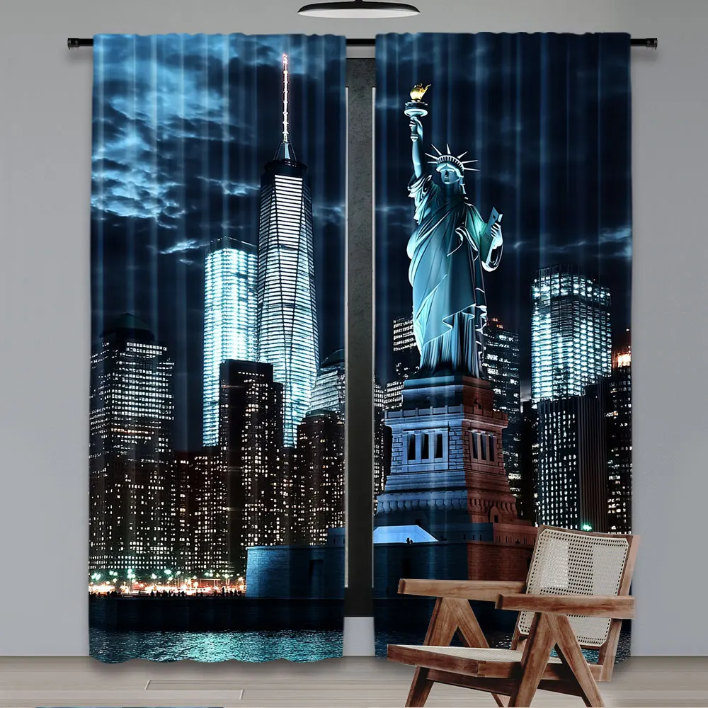 2 шт., занавеска «Статуя Свобо – обзор и цена Home Decor New York