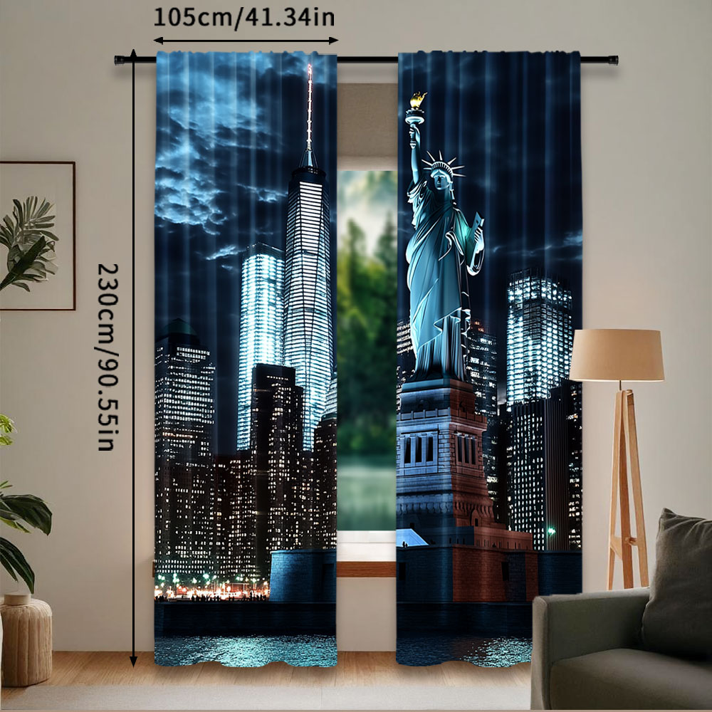 2 шт., занавеска «Статуя Свобо – обзор и цена Home Decor New York