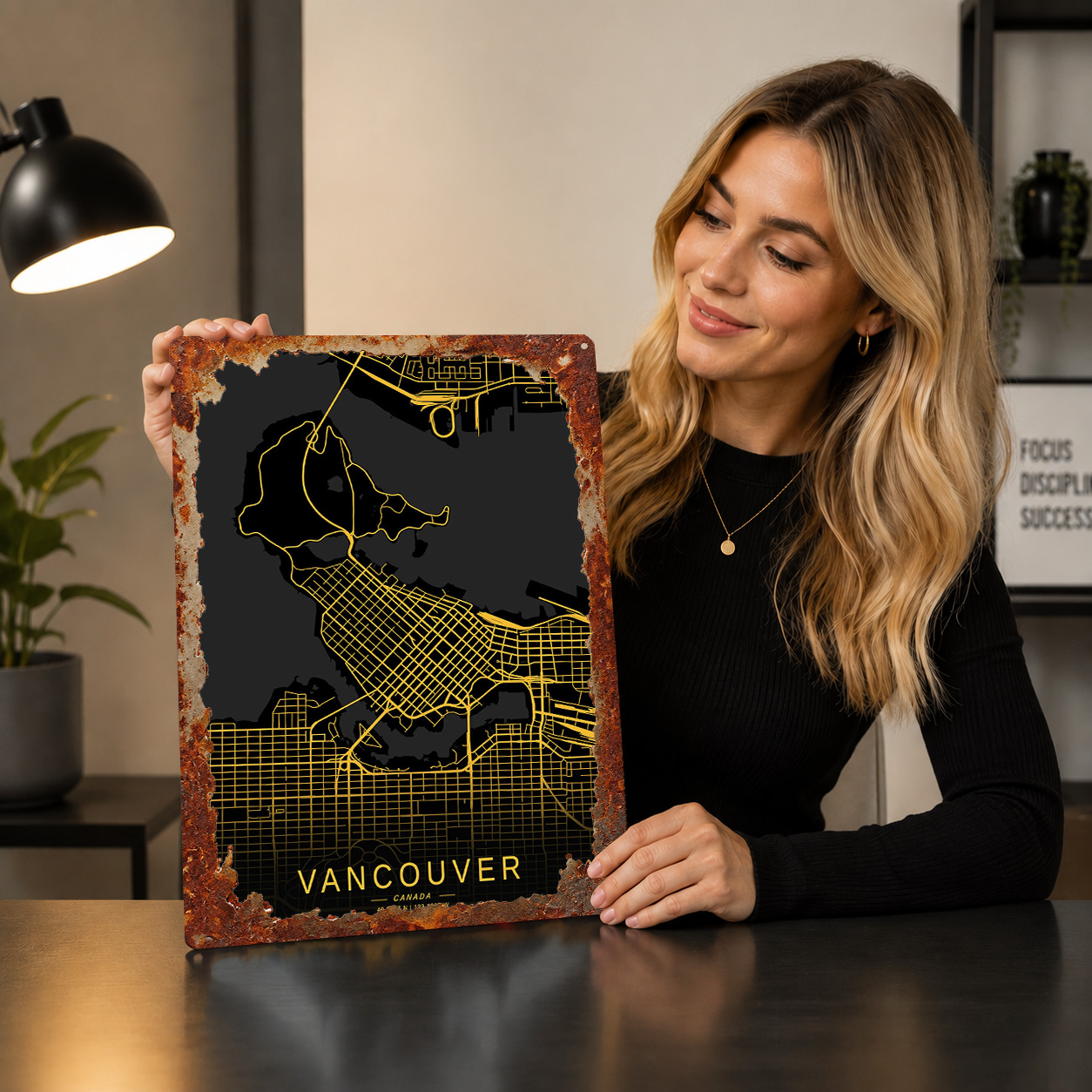 Металлическая винтажная таблич – обзор и цена Home Decor Vancouver