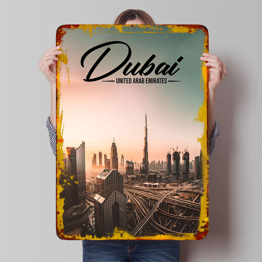 Городской пейзаж Дубая, металл – обзор и цена Home Decor Uae