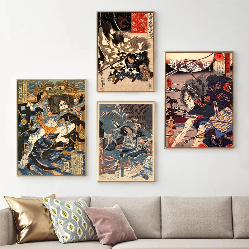 Картина на холсте в стиле ретр – обзор и цена Home Decor Japanese