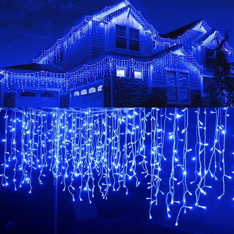 Рождественские гирлянды в виде – обзор и цена String Curtain Light