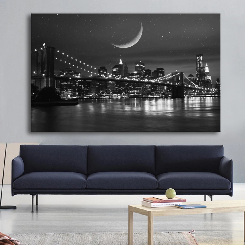 Черно-белый пейзаж Нью-Йорк Ма – обзор и цена Home Decor New York