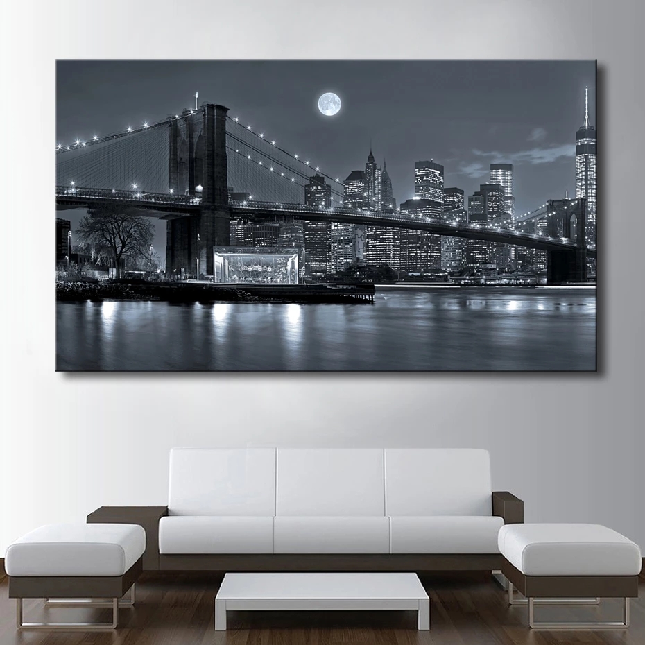 Черно-белый пейзаж Нью-Йорк Ма – обзор и цена Home Decor New York