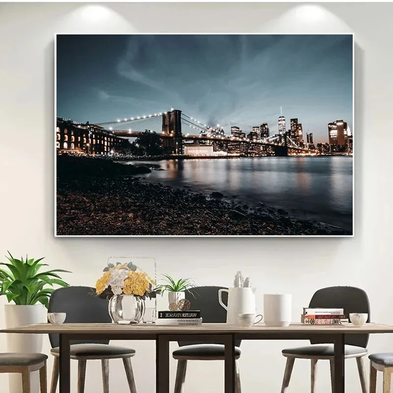 Пейзаж ночного пейзажа Нью-Йор – обзор и цена Home Decor New York