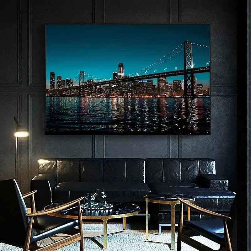 Пейзаж ночного пейзажа Нью-Йор – обзор и цена Home Decor New York
