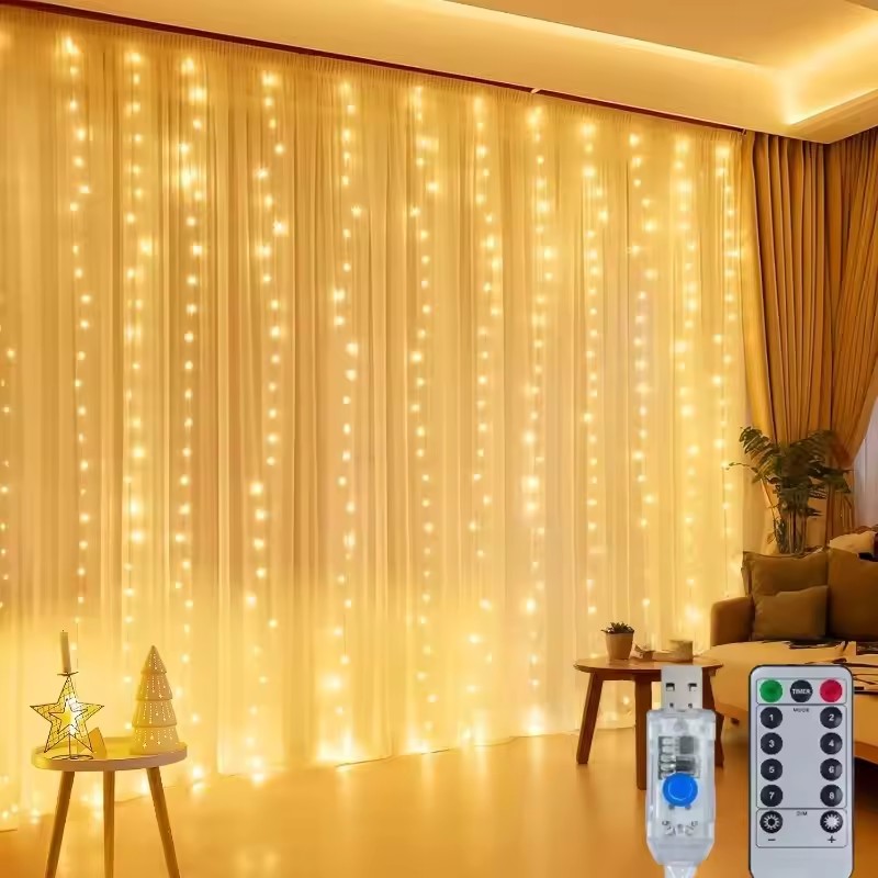 Светодиодная гирлянда-занавес  – обзор и цена String Curtain Light