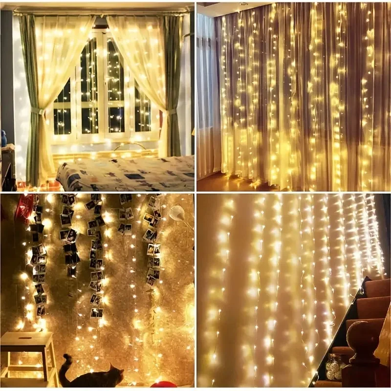Светодиодная гирлянда-кольцо 3 – обзор и цена String Curtain Light