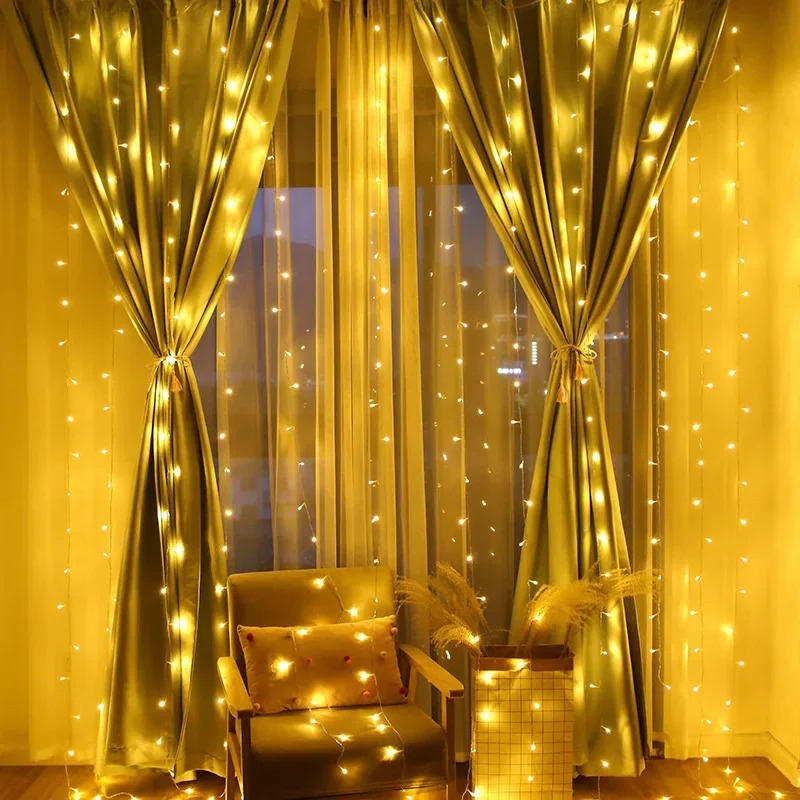 4/6 м/8 режимов занавес-гирлян – обзор и цена String Curtain Light