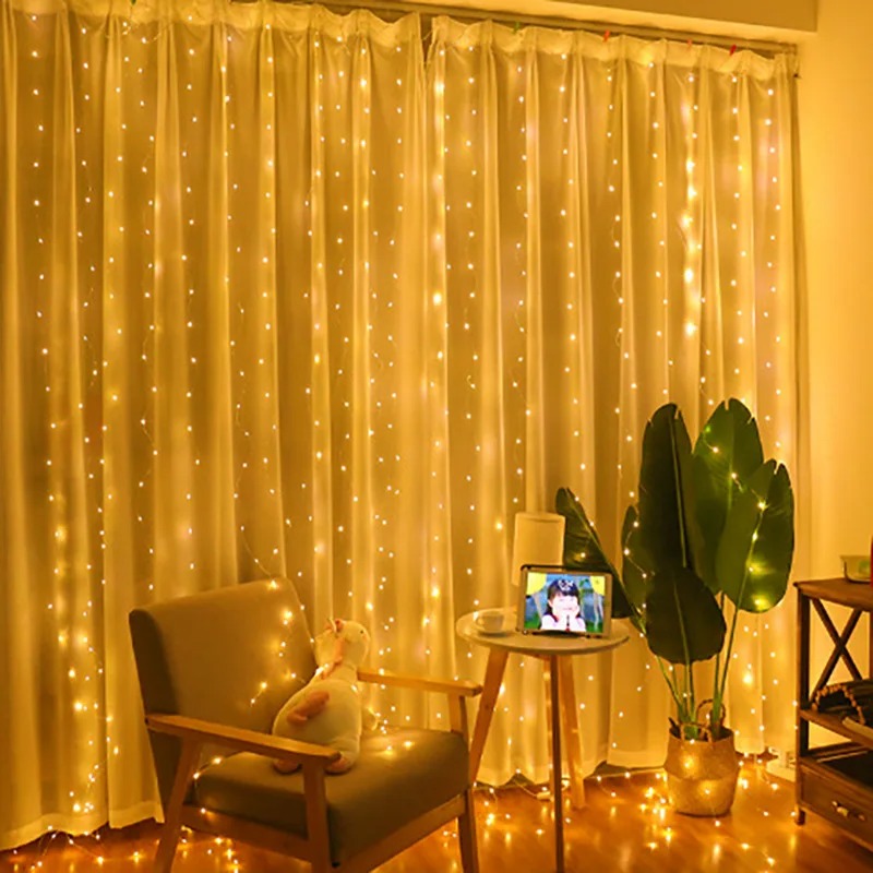 4/6 м/8 режимов занавес-гирлян – обзор и цена String Curtain Light