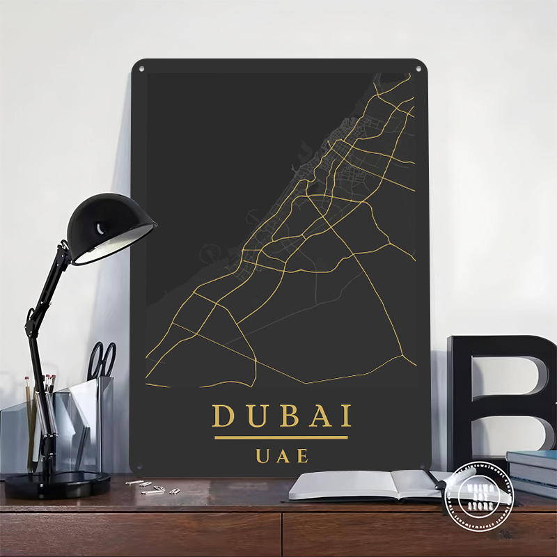 Постер с картой Дубая, ОАЭ, на – обзор и цена Home Decor Uae
