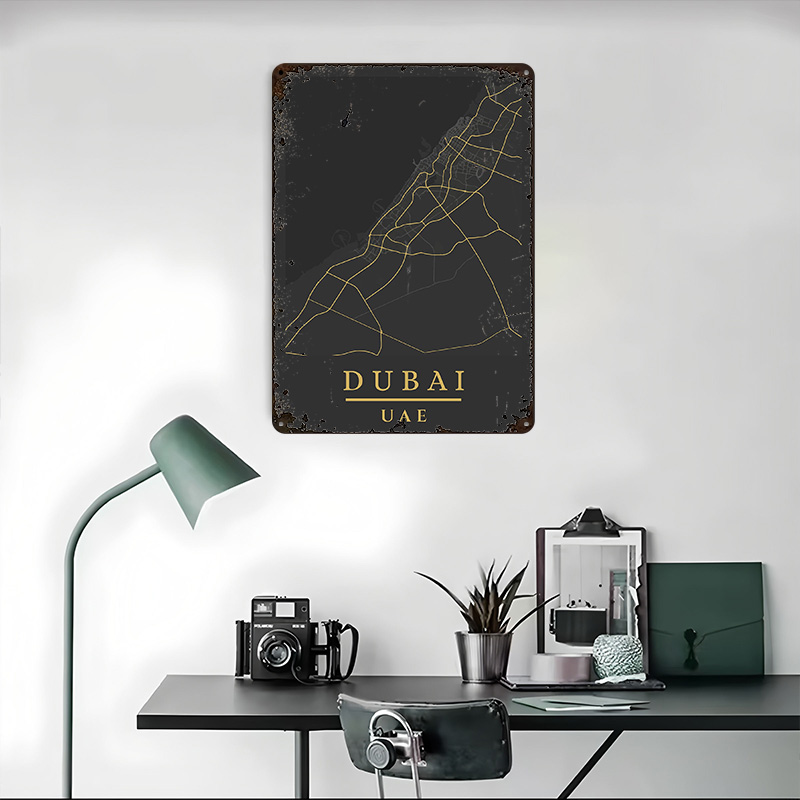 Постер с картой Дубая, ОАЭ, на – обзор и цена Home Decor Uae