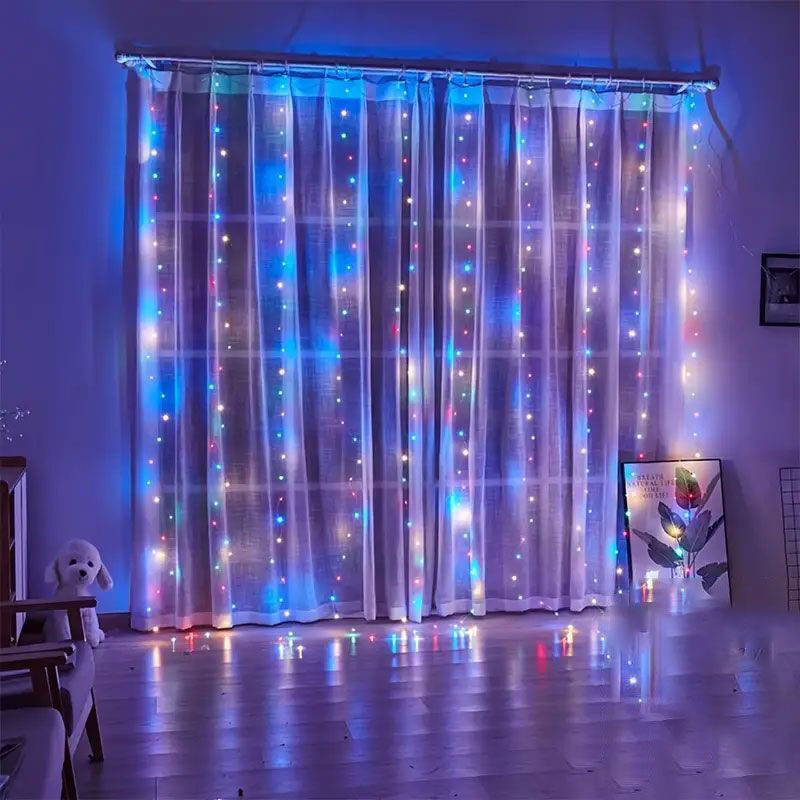 USB LED гирлянда-штора для сва – обзор и цена String Curtain Light