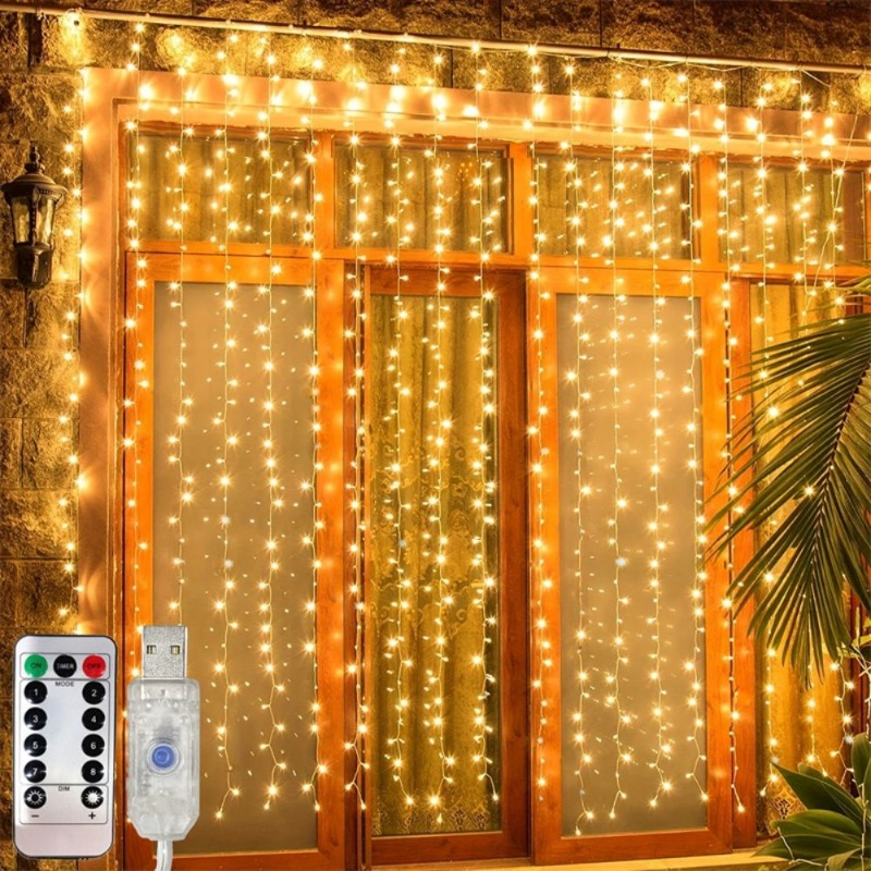 Светодиодная гирлянда-штора 3/ – обзор и цена String Curtain Light