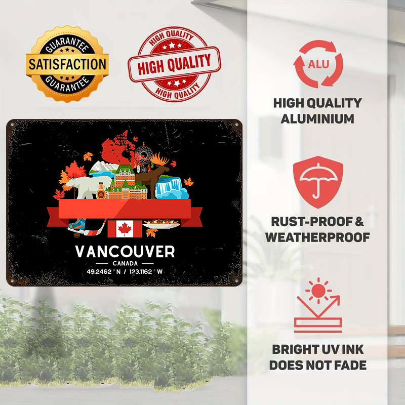 Постер с картой города Ванкуве – обзор и цена Home Decor Vancouver