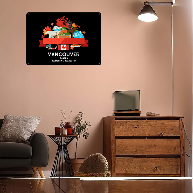Постер с картой города Ванкуве – обзор и цена Home Decor Vancouver