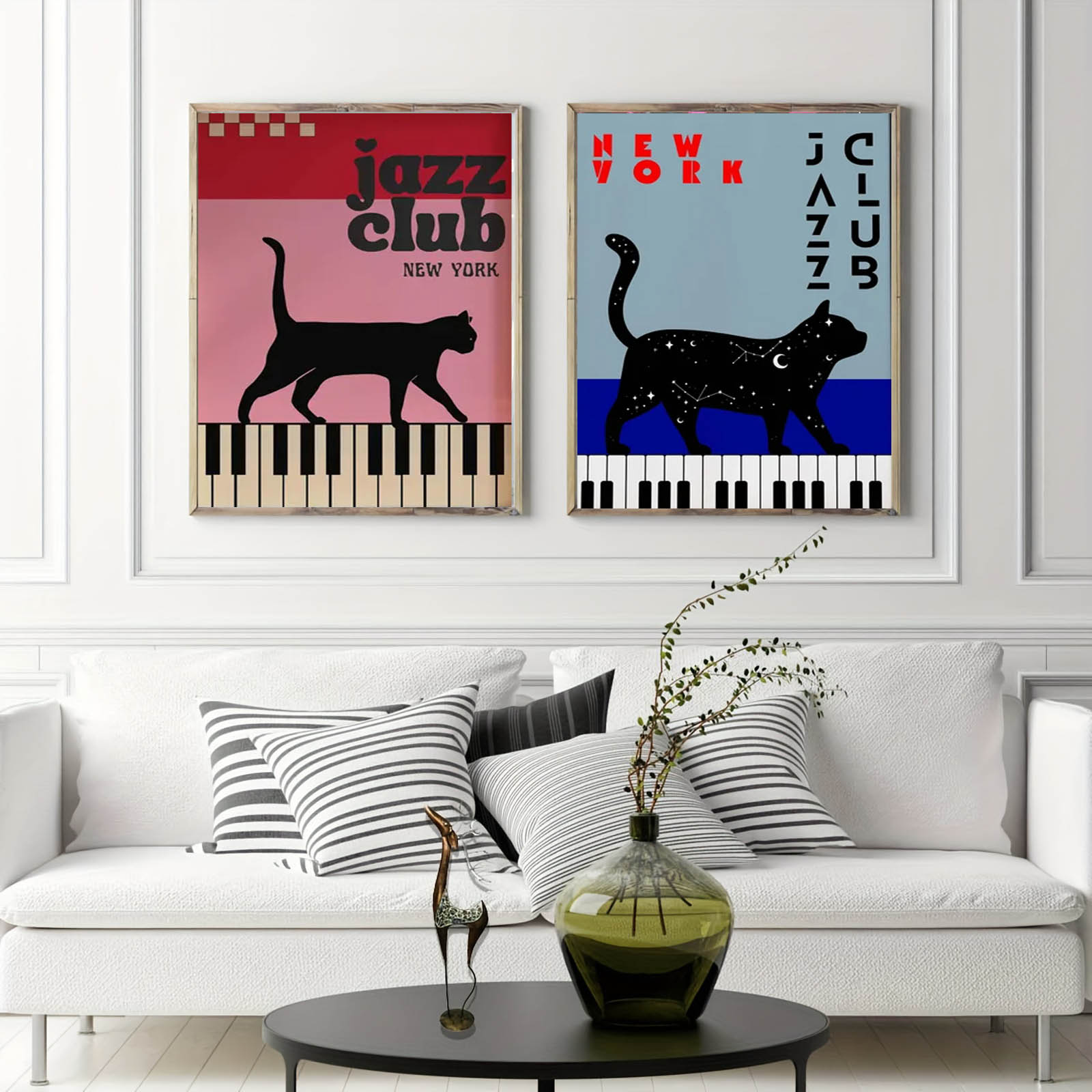 1 шт., черный кот с фортепиано – обзор и цена Home Decor Aesthetic Pinterest