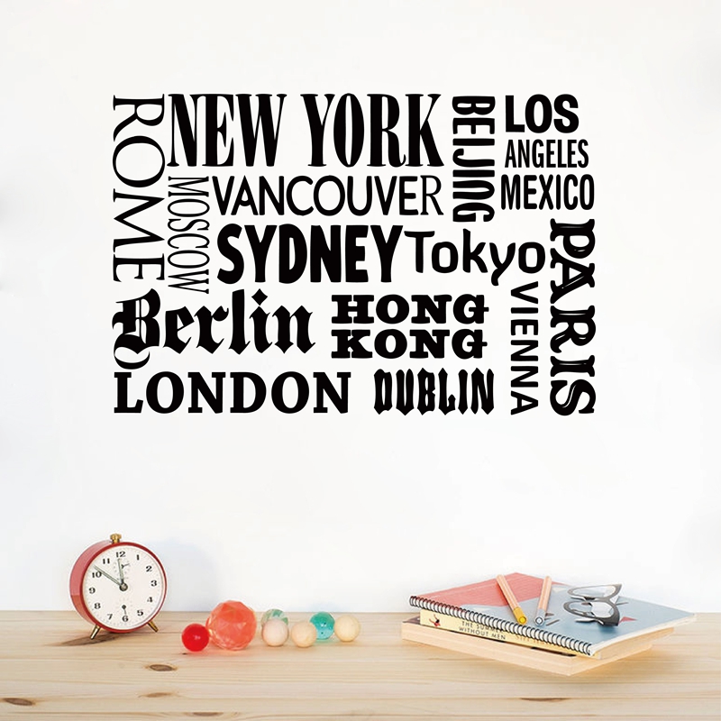 Нью-Йорк, Лондон, Париж, цитат – обзор и цена Home Decor New York