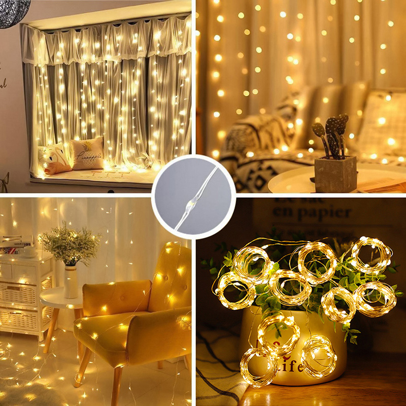 USB СВЕТОДИОДНАЯ Гирлянда-зана – обзор и цена String Curtain Light