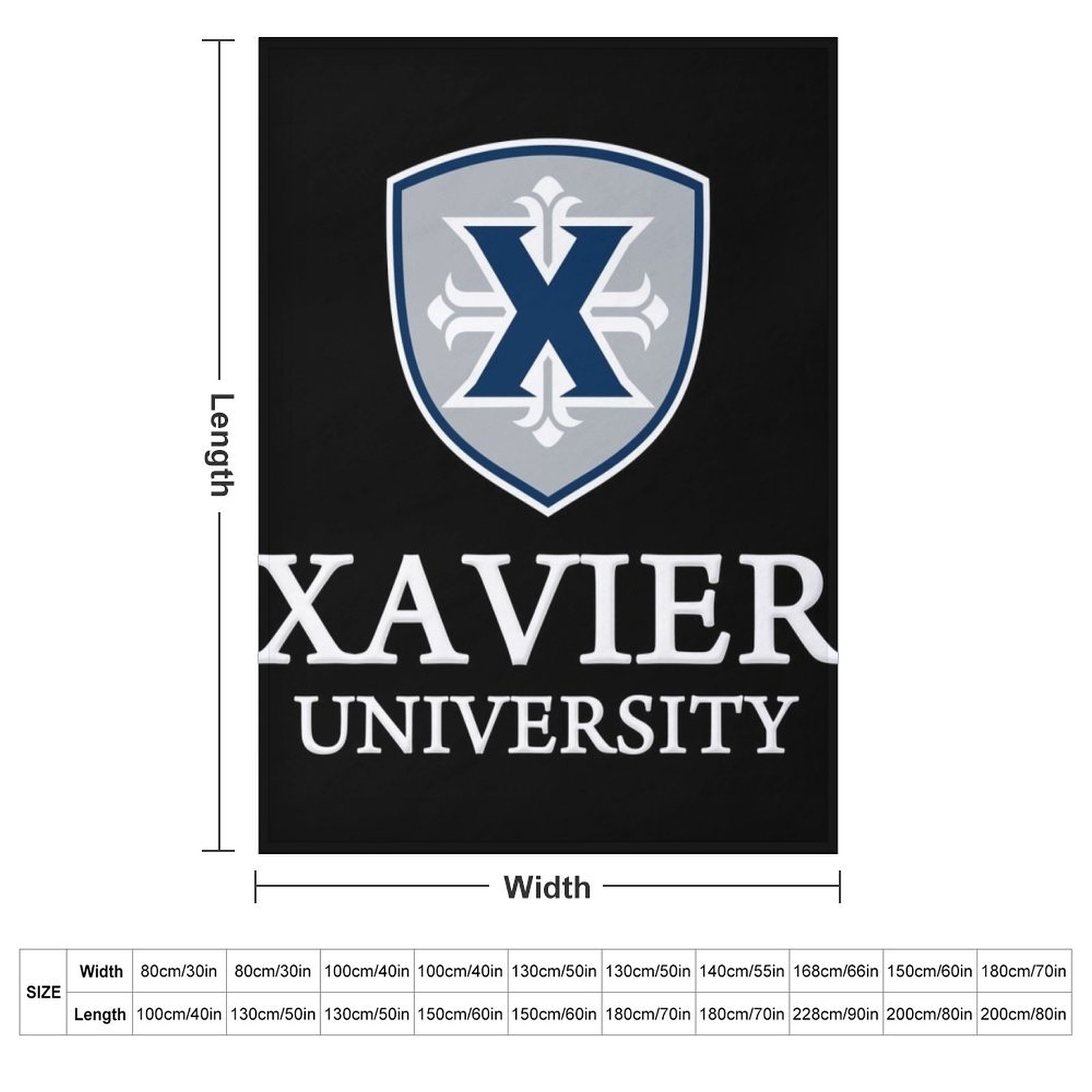 Плед Университета Ксавьера, де – обзор и цена Xavier Home Decor