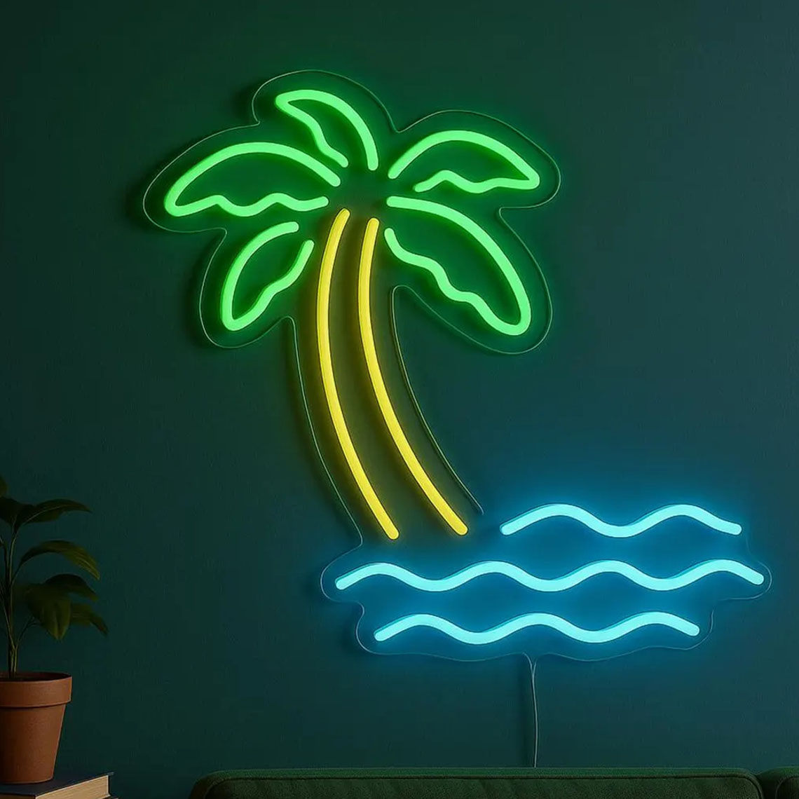 Неоновая вывеска «Пальма»: Тро – обзор и цена Home Decor Tree
