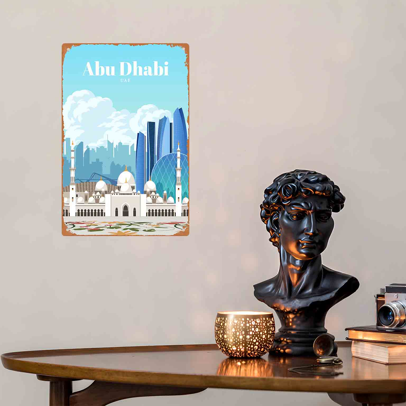 2D плоская металлическая табли – обзор и цена Home Decor Uae